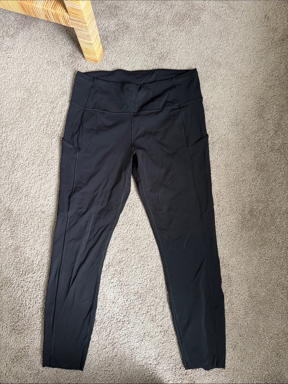 lululemon athletica Black High-Waist Leggings with Side Pockets